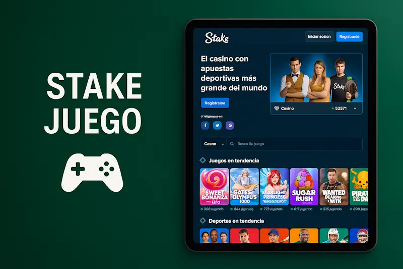 Stake juego — juegos y proveedores disponibles